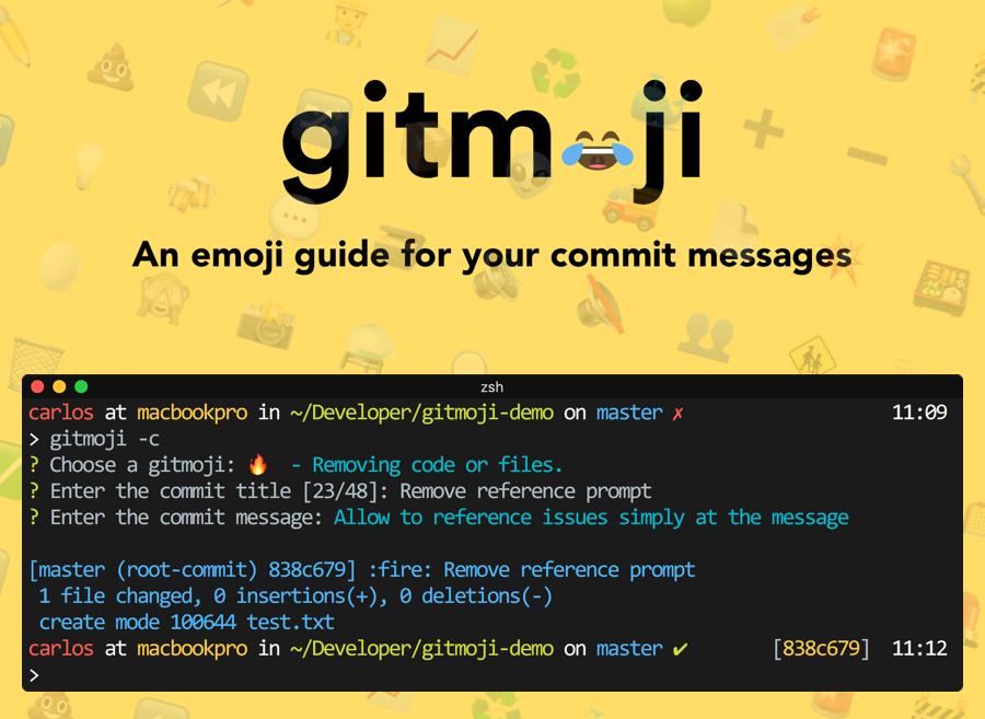 Gitmoji promo Gitmoji promo
