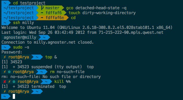 OhMyZsh screenshot OhMyZsh screenshot