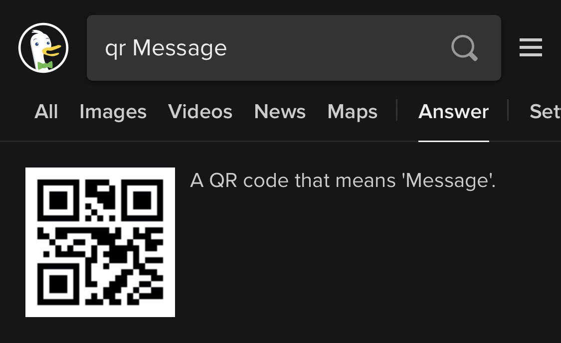DuckDuckGo QR demo DuckDuckGo QR demo