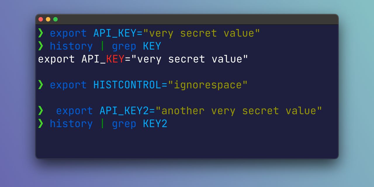 Histcontrol demo Histcontrol demo